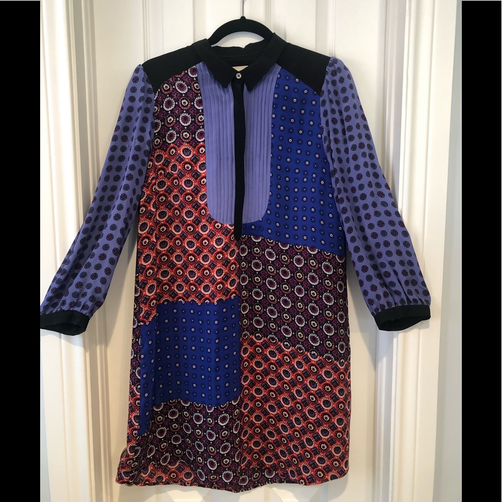 Anthropologie Moulinette Soeurs Silk Shirt Dress